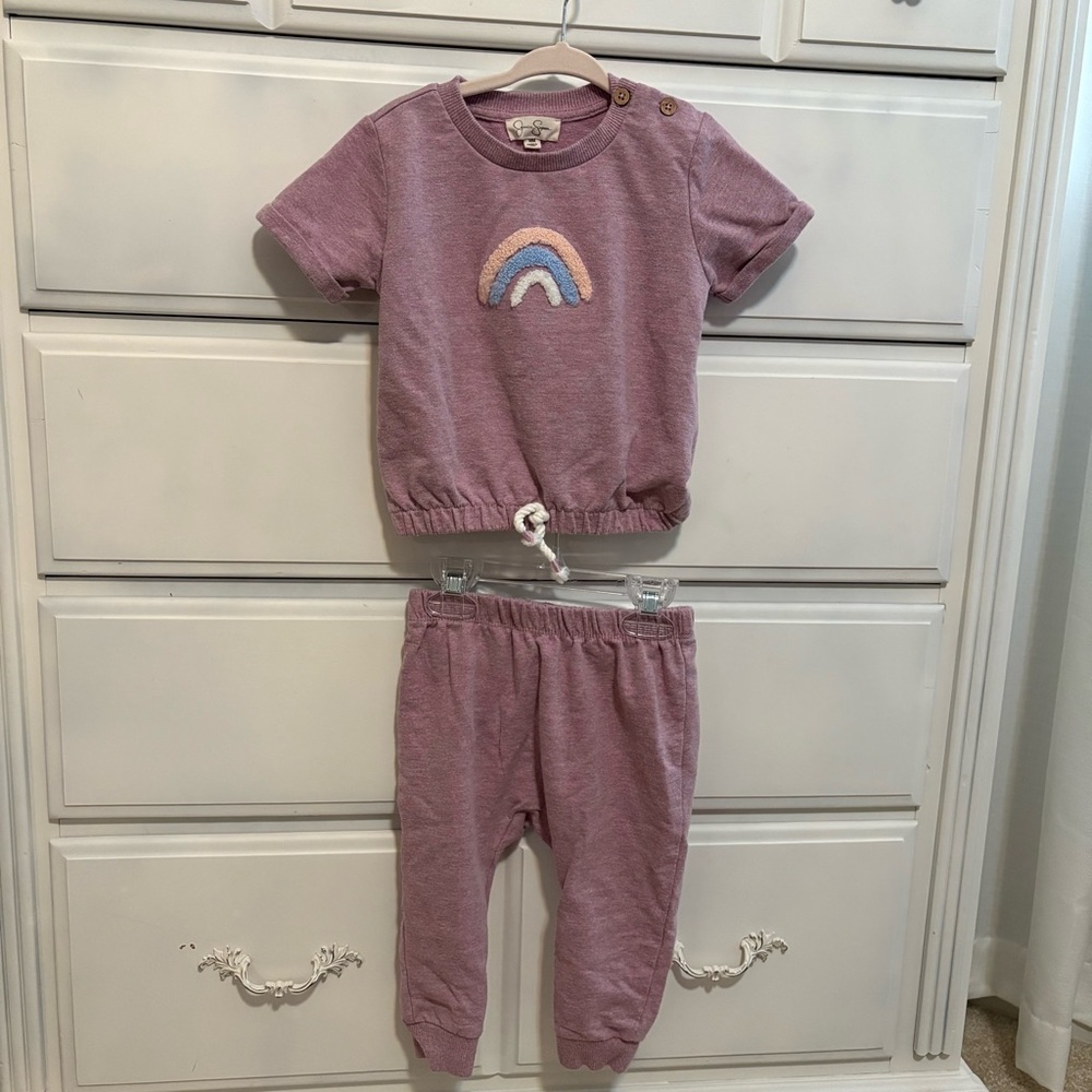 Jessica Simpson Purple Toddler Set